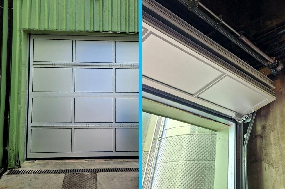 Porte sectionnelle cube